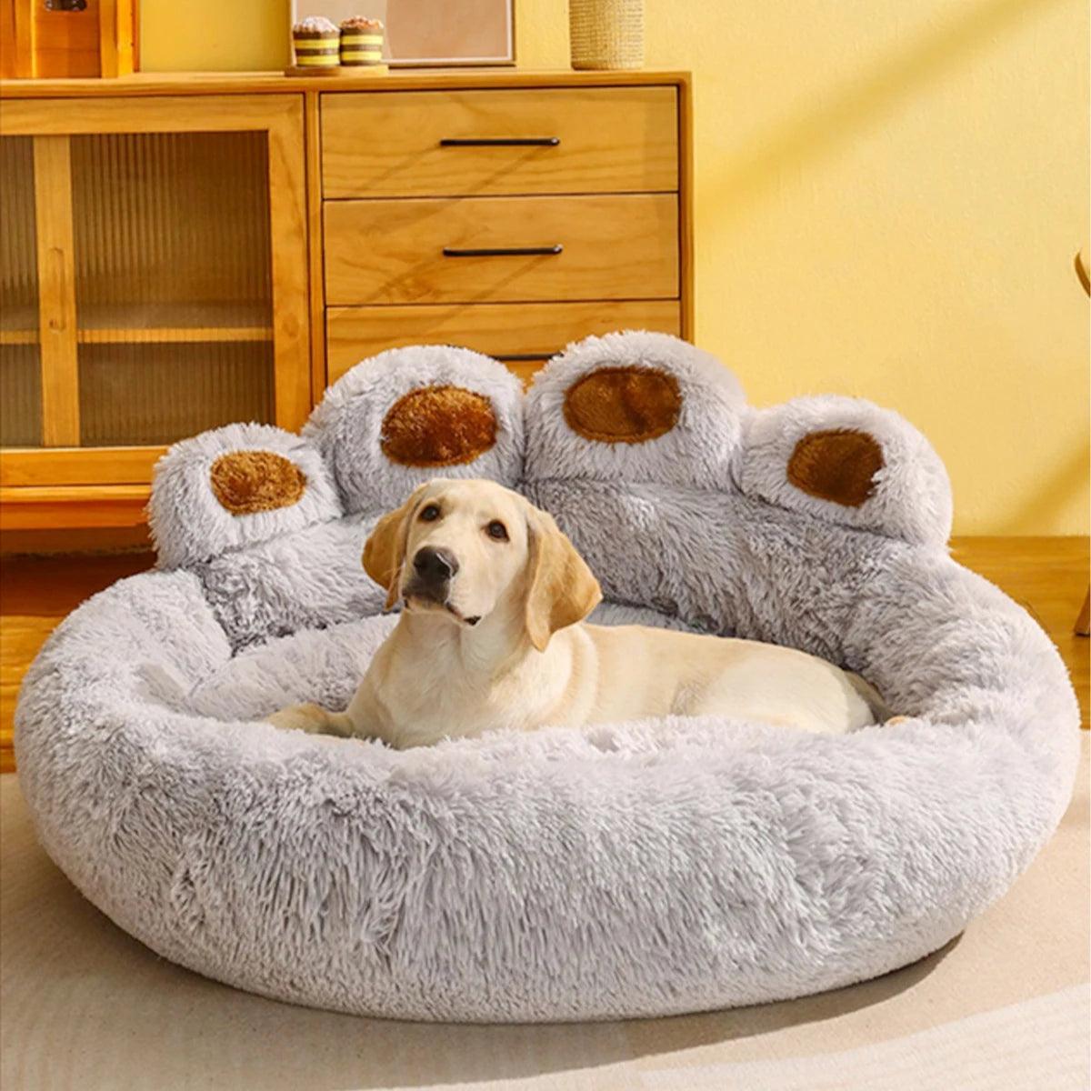 Fluffy Pet Bed - JoyfulPawsHub