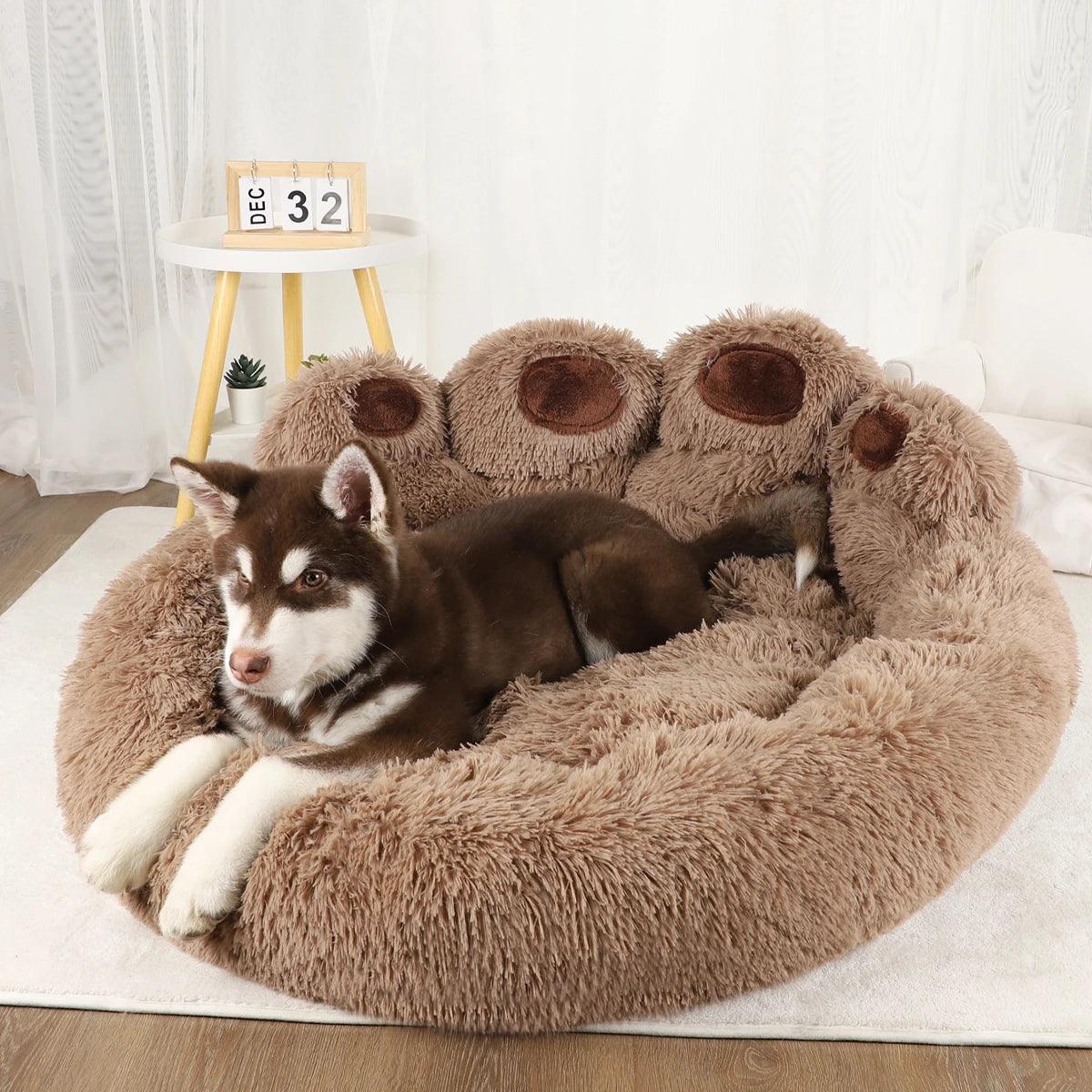 Fluffy Pet Bed - JoyfulPawsHub